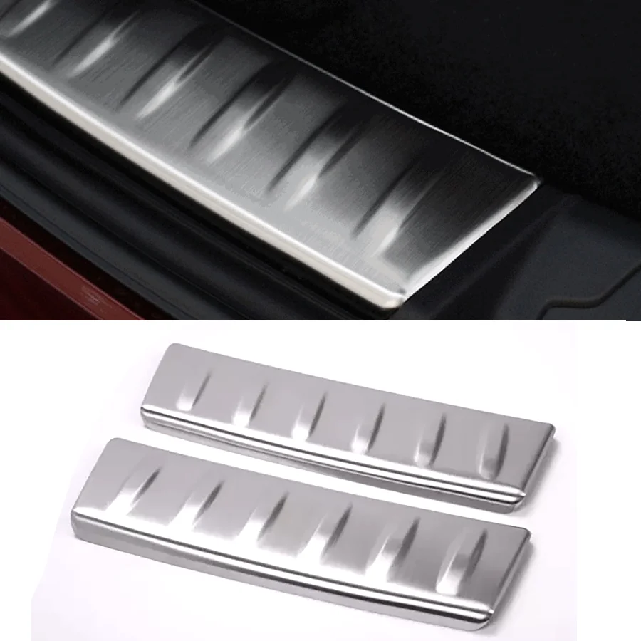 

2 шт., накладка на заднее крыло из нержавеющей стали, накладка на порог, защитная пластина, подходит для Jaguar F-Pace 2016 2017, аксессуары для задней двери