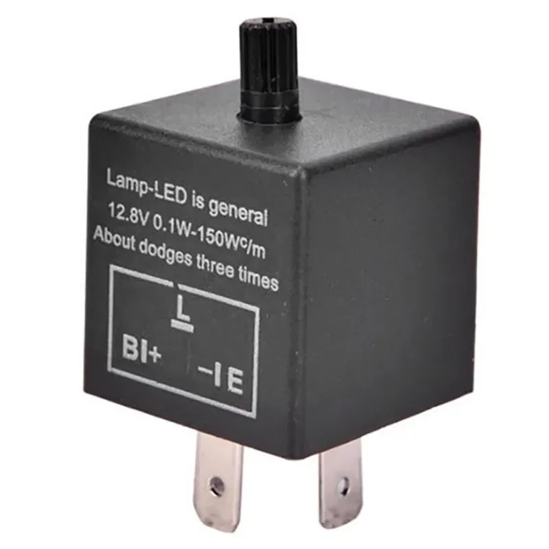 Electronic LED Adjustable Flasher Relay For Turn Signal Light Blinker CF13 JL-02 For Car Motorcycle