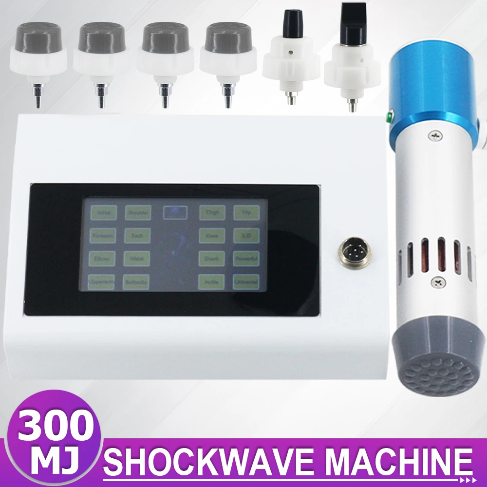 

Professional 300MJ Shock Wave Therapy Machine Portable For ED Treatment High-Tech Handle Knee Pain Relief Shockwave Massager