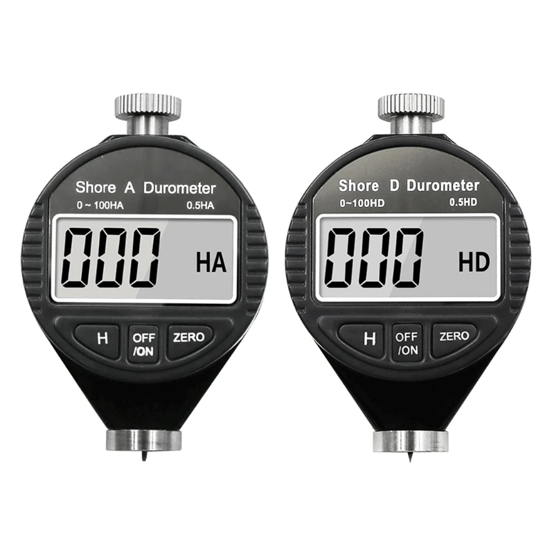 Portable Shore Digital Hardness Meter Durometer Hardness Tester with Large LCD Display for Tire Thermal-Plastic Flooring