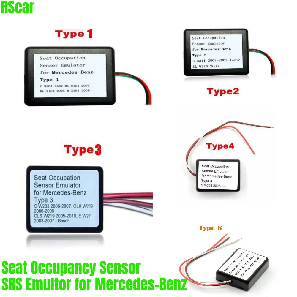 

Best For Mercedes Benz W203W204W209W211W219W221W230W164 X164 2003-2010 Car for MB Seat Occupancy Occupation Sensor SRS Emulator