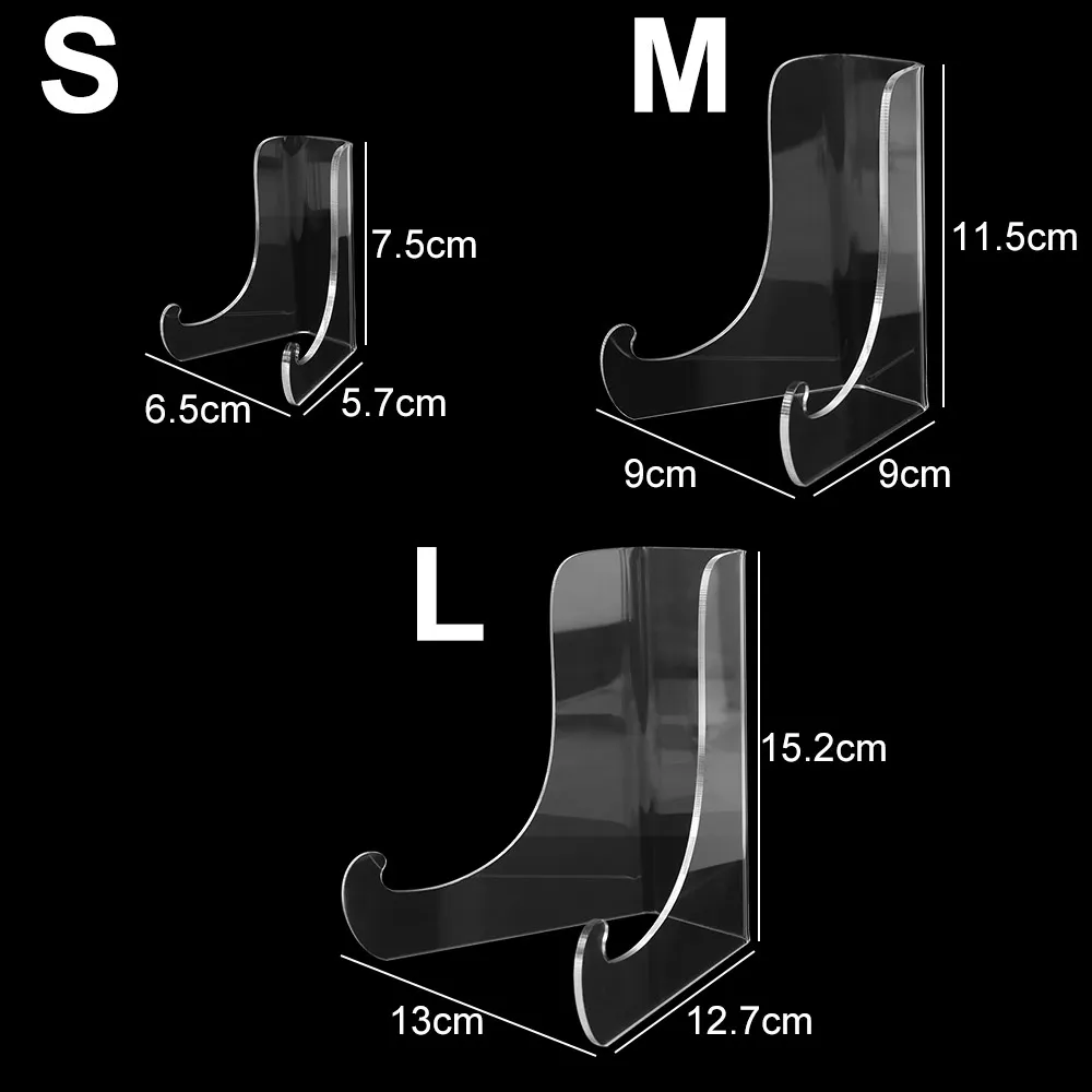 Tablet Holder Acrylic Flat Plate Stand Clear Back Display Easel Stand Durable Multipurpose Book Stand Displaying