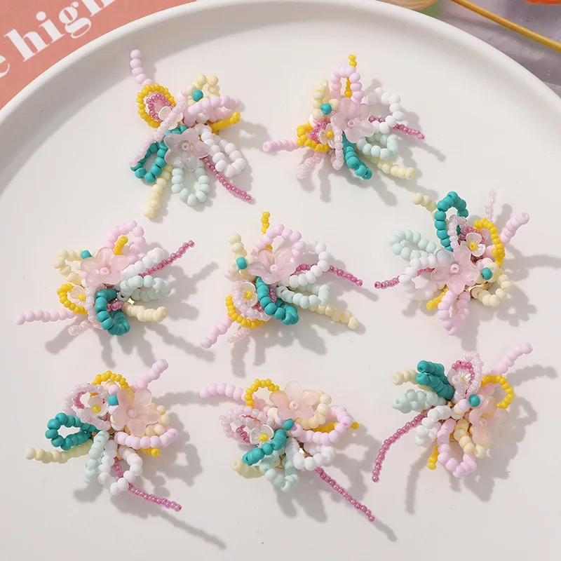 Premium Crystal Pearl Lily of The Valley Shoe Charms for Jelly Clogs Summer Macaron Sweet Girly DIY Beading Material