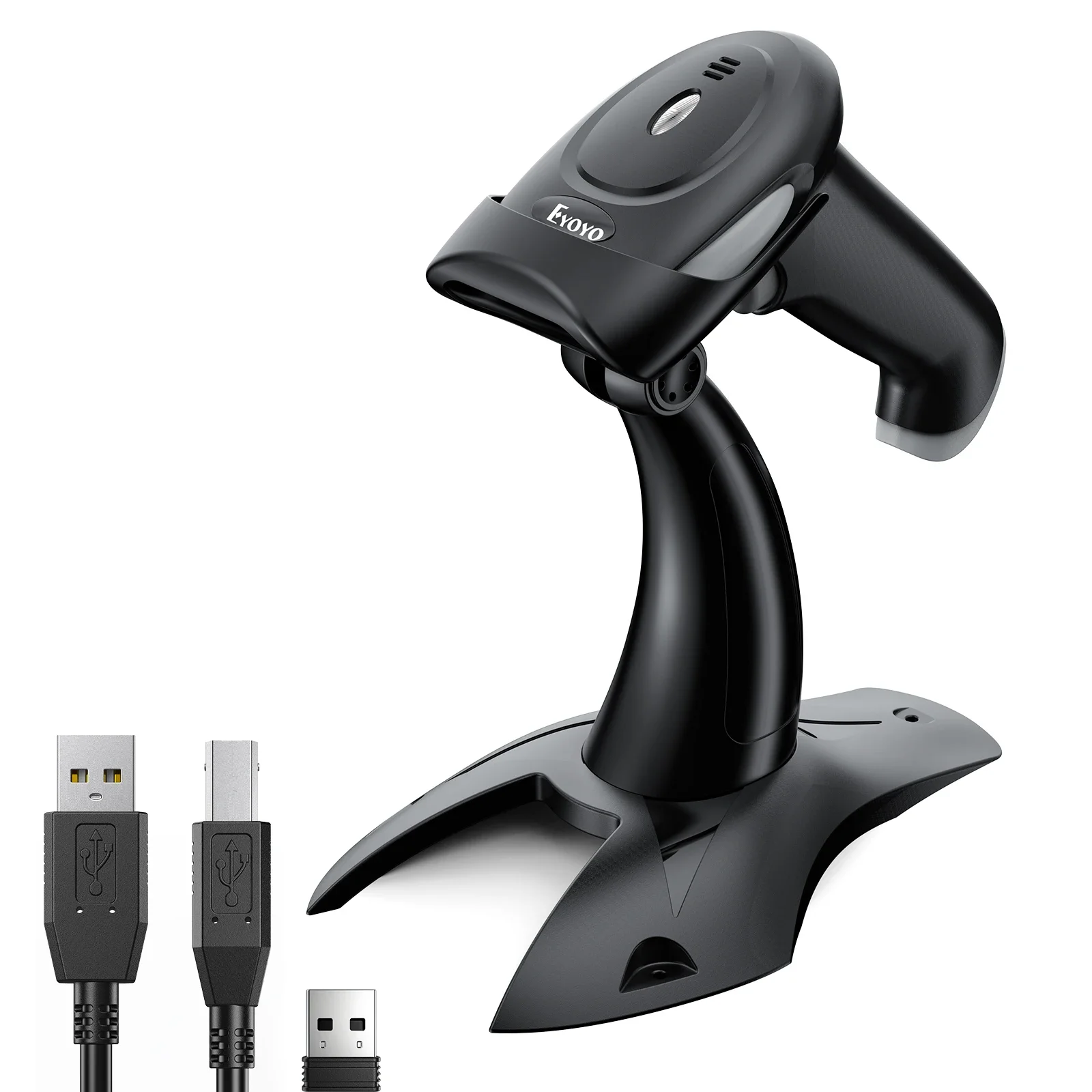 

Eyoyo EY-034W 2D Barcode Scanner - USB/2.4G Wireless Handheld, QR Code/2D Image Auto-Screen Scan, High-Speed & Accurate Decoding
