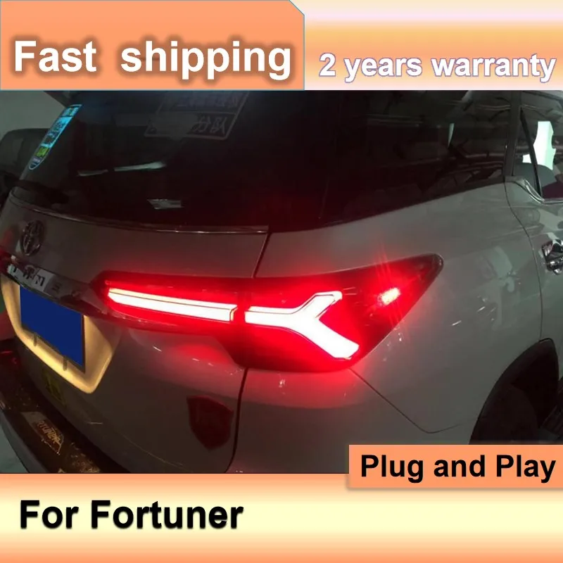 Car Accessories for Toyota Fortuner Taillight 2016-2021 Fortuner Tail Light Fortuner Rear Light Fog Brake Turn Signal