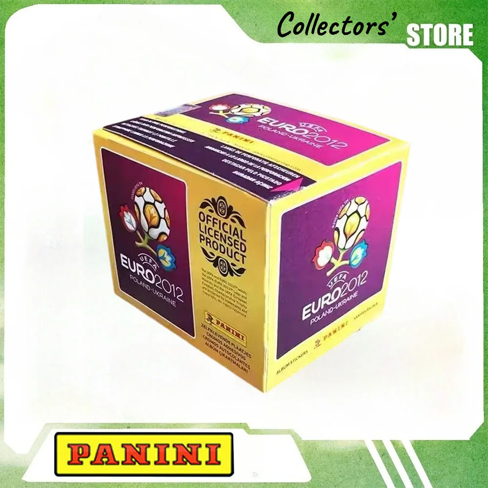 Panini 2012Vintage European Football Collectible Stickers Complete Unopened Box Rare Holographic Sticker Fan Hobby Souvenir Gift