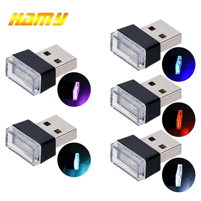 

Мини USB светодиодные ночные огни салона автомобиля атмосферная лампа авто украшение окружающее освещение светодиодная неоновая лампа автомобильные товары 5 В белый красный