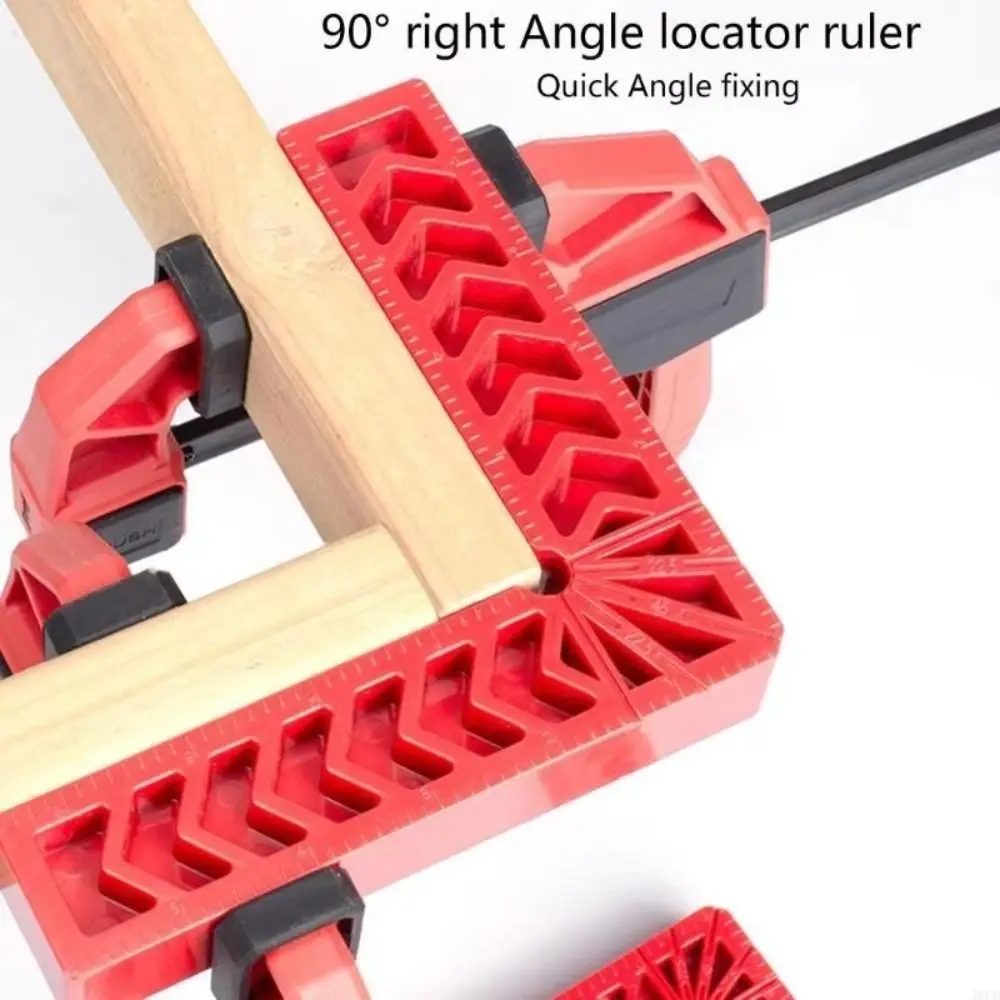 

Square Right Angle Woodworking Positioning Ruler L-Shaped Auxiliary Fixture Right Angle Positioning Clamp ABS Crafted