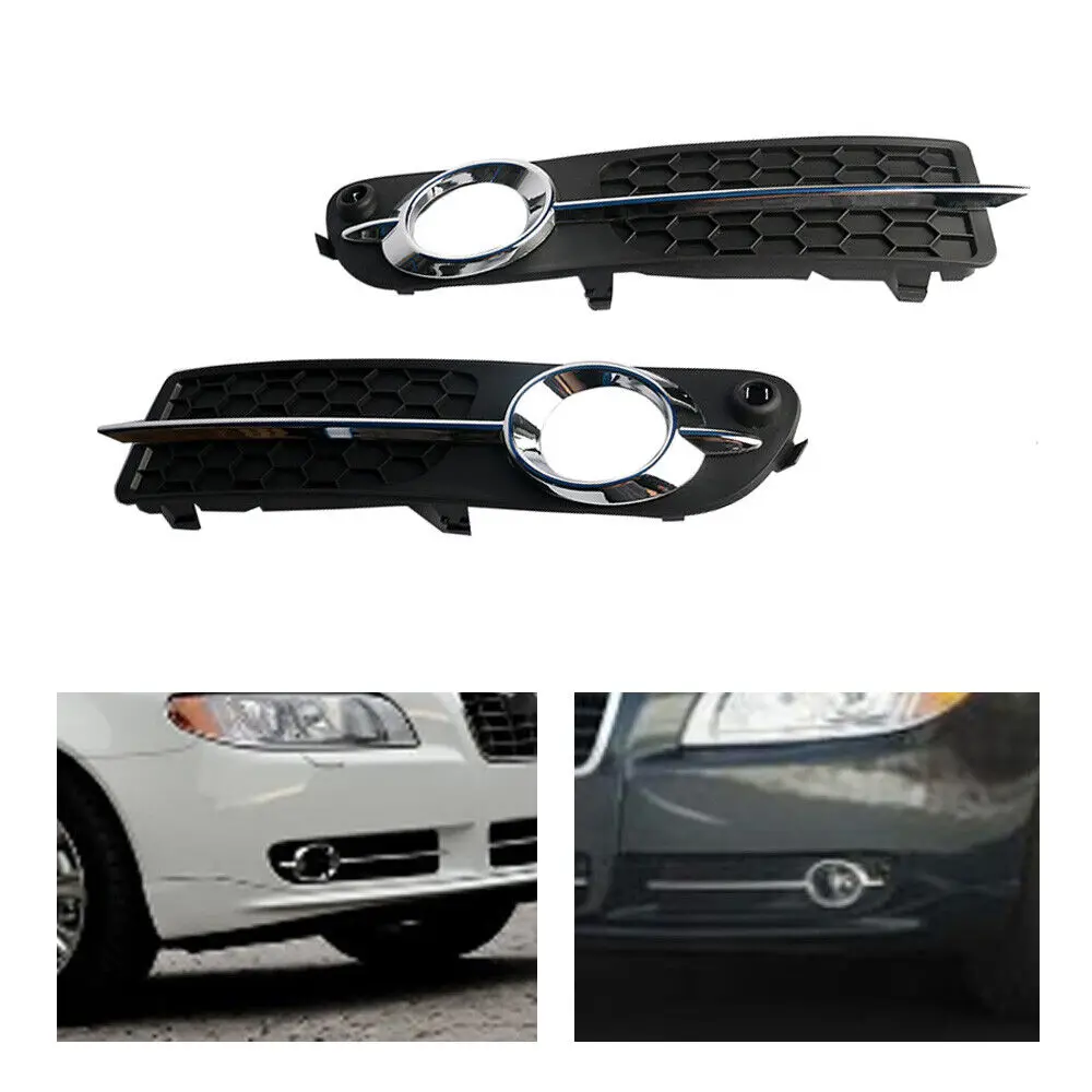 

Car Front Bumper Fog Lamp Cover Fog Lamp Grille Frame for Volvo S80 2009 2010 2011 2012 2013 30744919 30744920