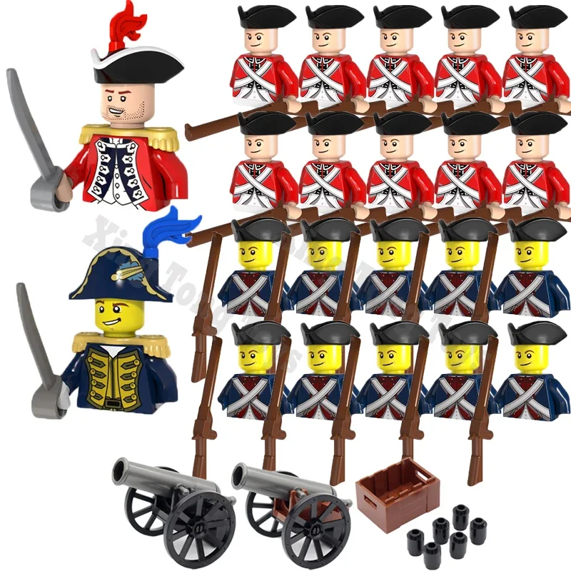 Medieval Military Building Blocks Napoleonic War Imperial Governor General Official French British Russia Marshal Soldiers Brick