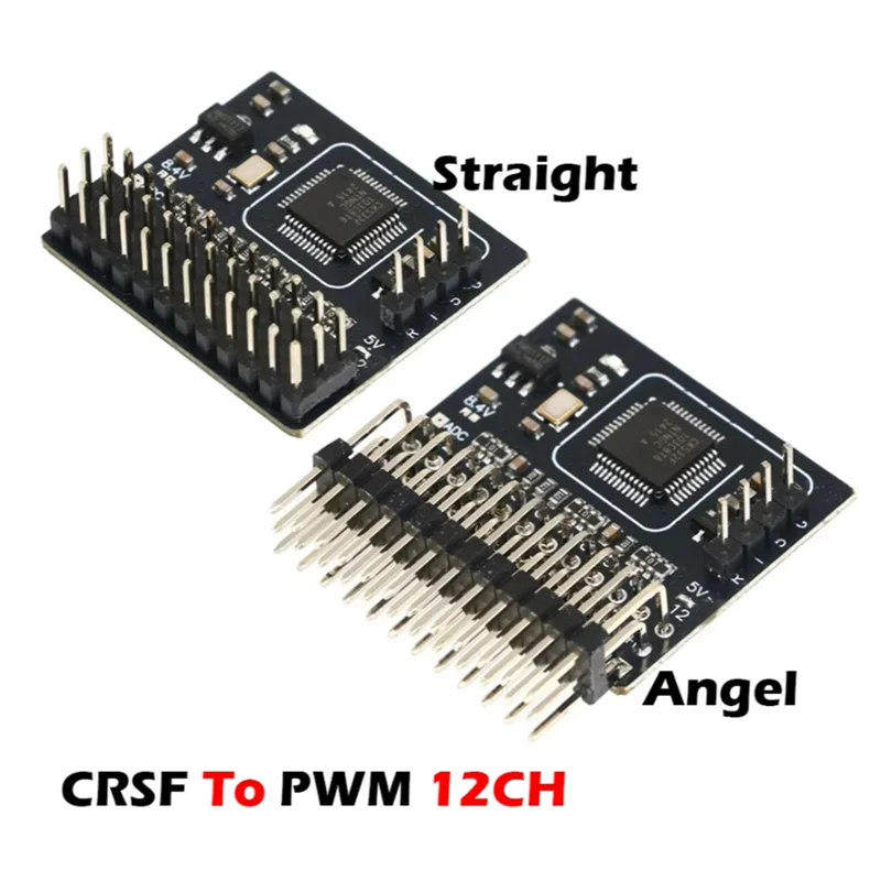 

2.4G 12CH PWM Receiver CRSF ELRS Expresslrs RX 2400RX For RC FPV Drone Fixed Wing Car Boat Quadcopter Straight Pin