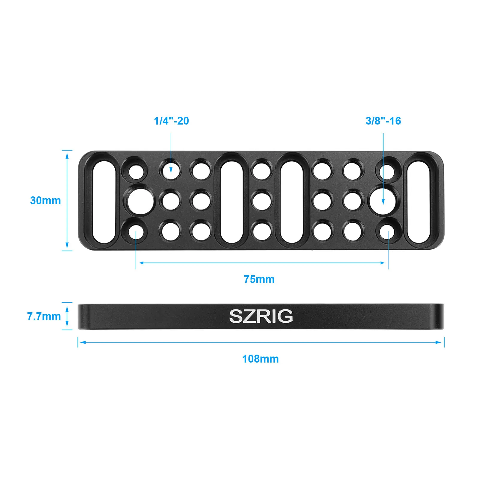 Kayulin Multi-function Mounting Plate Cheese Plate Camera Easy Plate Connections for Photographic Equipment DSLR Camera Cage Rig