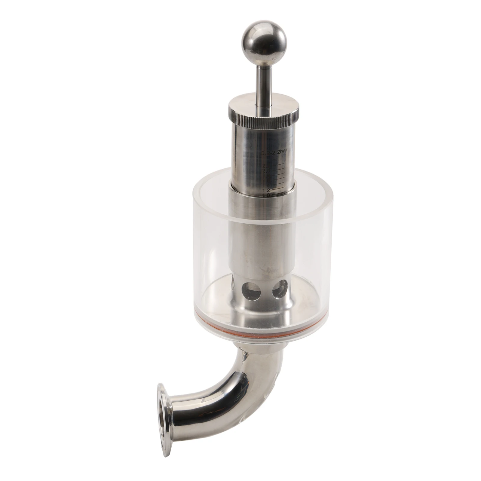 

Tri Clamp 1.5" Scaled Spunding Valve Pro 0.2-2.2 Bar Pressure Relief Valve Stainless Steel 304 Brew Nano Conical Fermenter