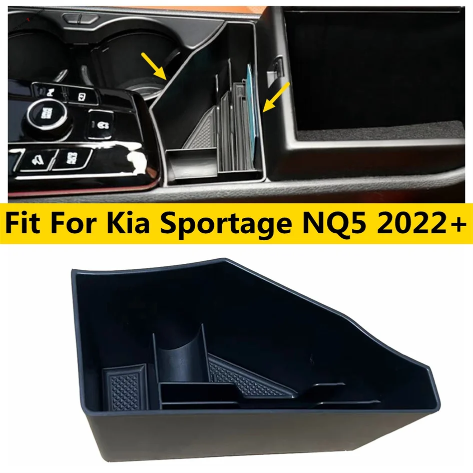 

Plastic Central Control Storage Multi-function Box Phone Holder Cover Fit For Kia Sportage NQ5 2022 - 2025 Car Accessories