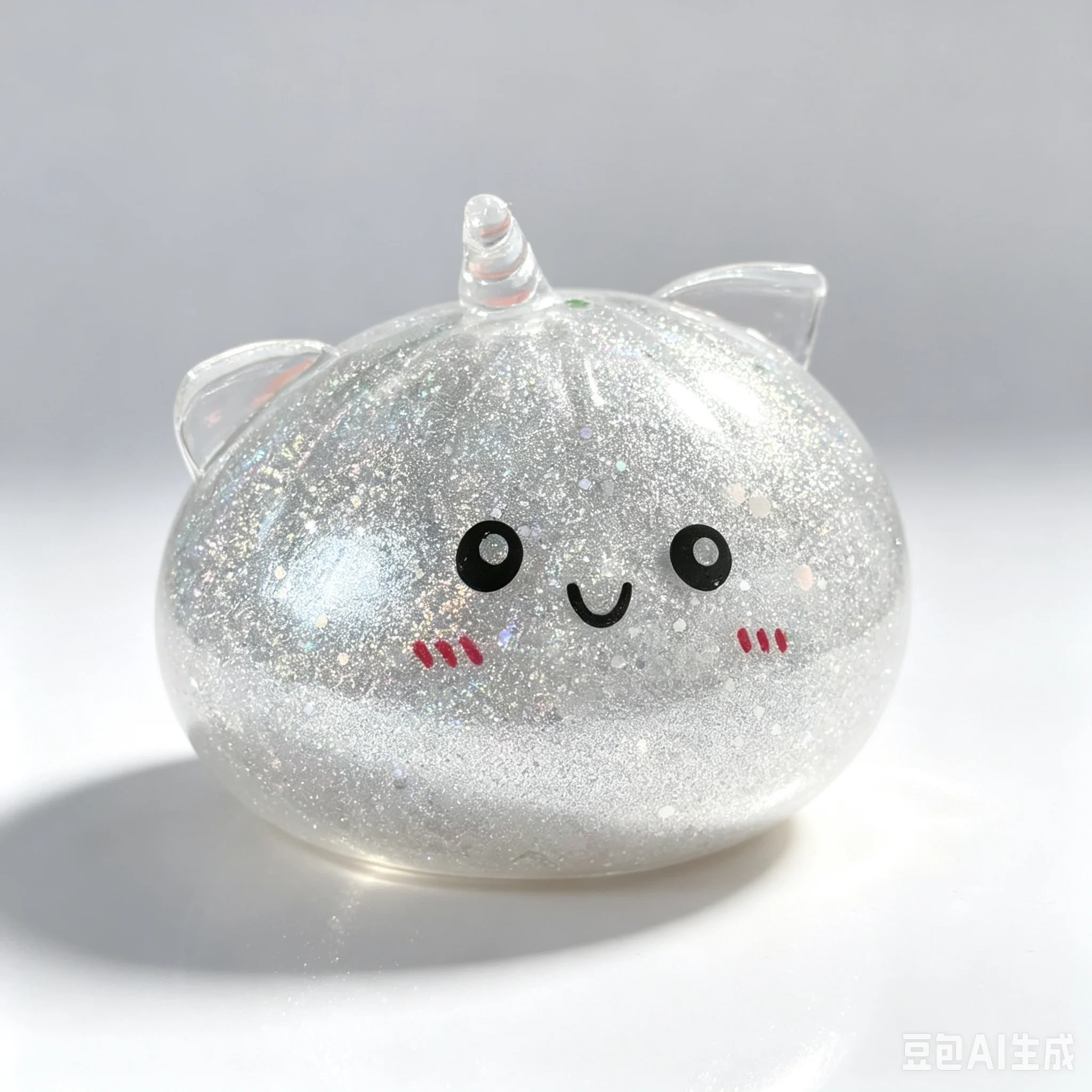 New Glitter Unicorn Bun Squishy Toy Blind Box Style Simulated Packaging Stress Relief Toy for Sensory Soothing Pressure Release
