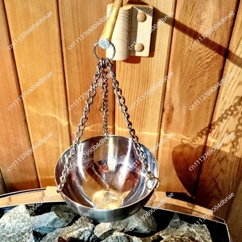 Suitable for Mirror 12CM Cross-border E-commerce Stainless Steel Aromatherapy Bowl 20CM Essential Oil Bowl, Dry Steam Room
