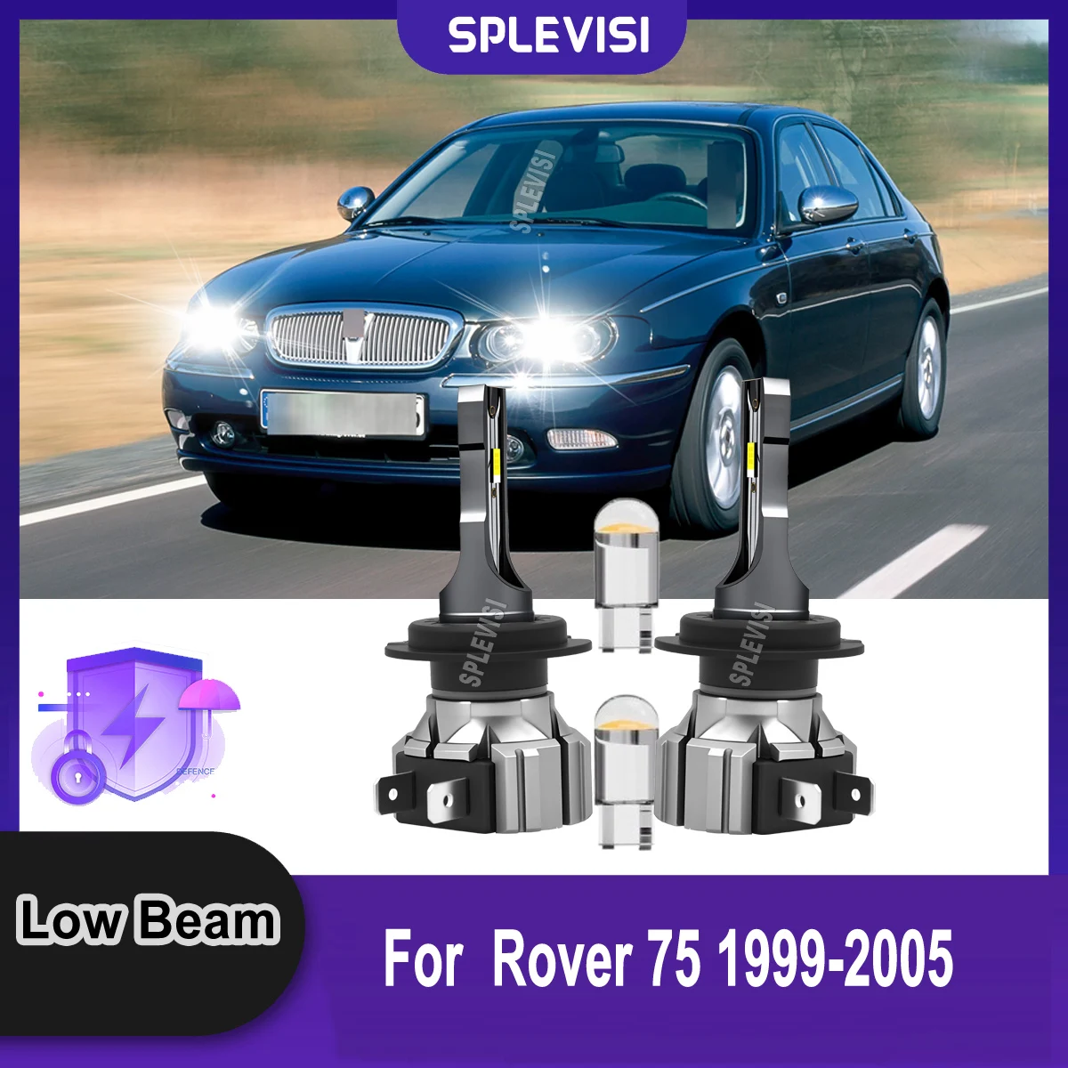 

H7 477 LED 12v 6000K Headlight Low Bulbs Perfect Balance of Luminous For Rover 75 1999 2000 2001 2002 2003 2004 2005