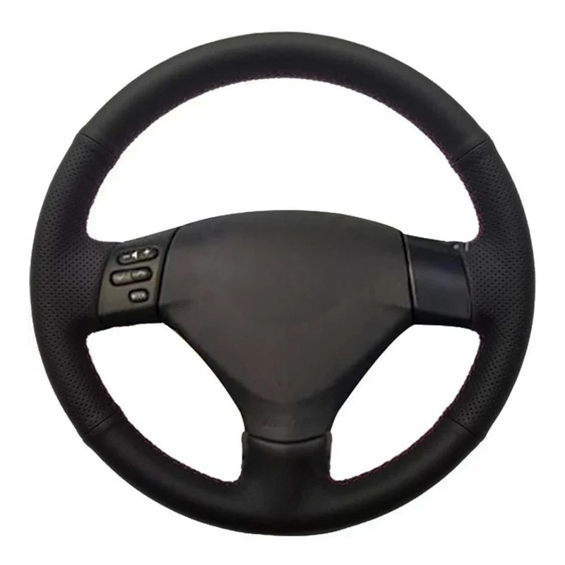 Car Steering Wheel Cover DIY Soft Black Artificial Leather For Lexus RX330 RX400h RX400 2004-2007 Toyota Corolla Verso Camry