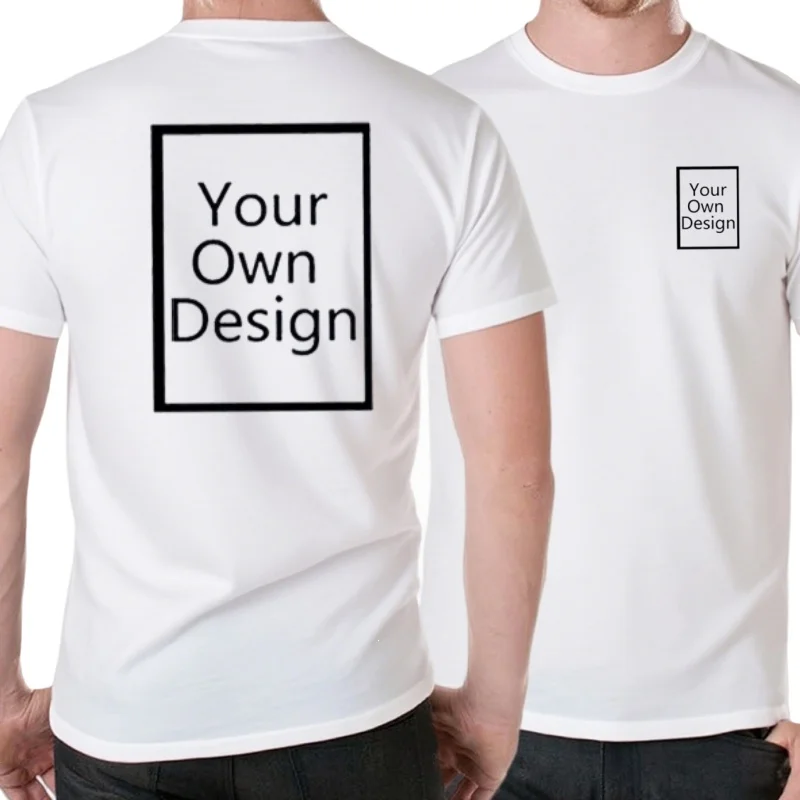 T-shirt à manches courtes imprimé personnalisé pour hommes et femmes, t-shirts en Y à la mode, 100% coton, photo ou logo