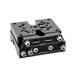 TSX-5 Five-axis Displacement Platform Manual Fine-tuning Of Pitch And Deflection,Movable Sliding Table XYZ Axis Optical Coupling