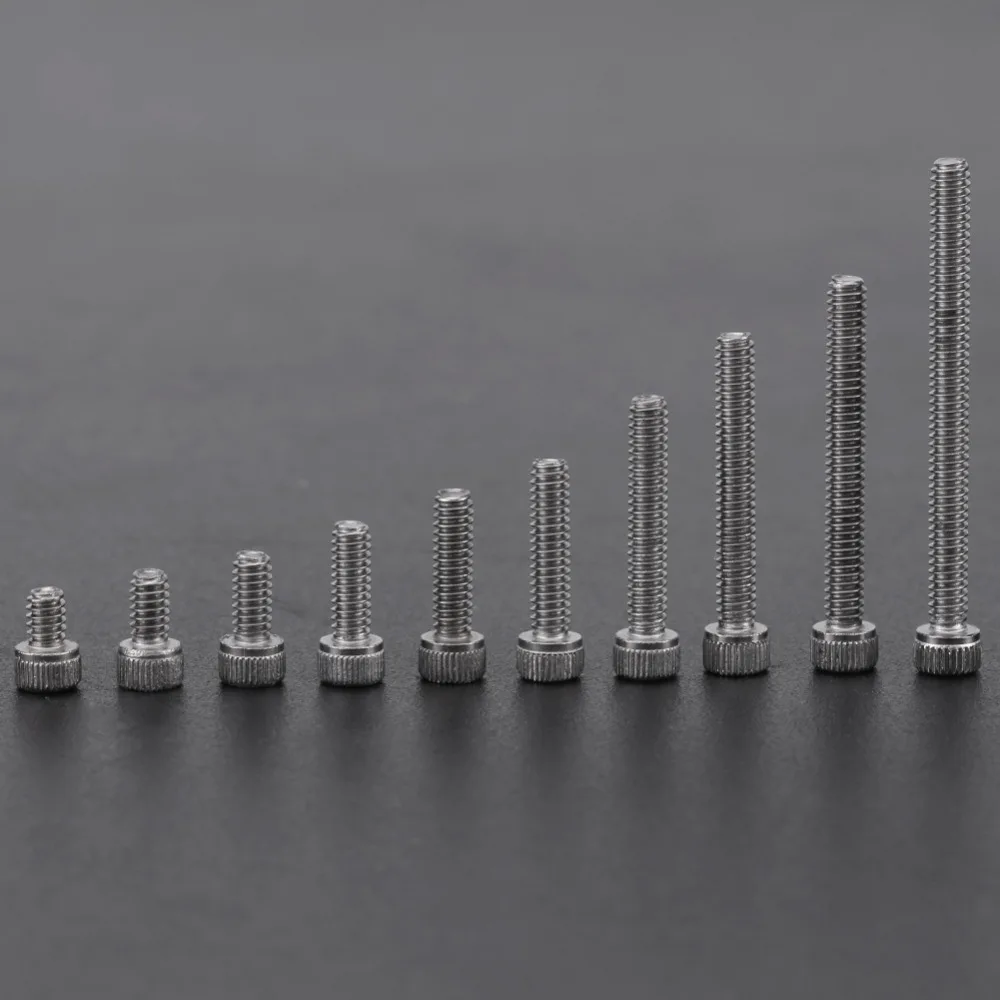 150pcs #2-56 UNC Thread Socket Head Cap Screws 9 Sizes Assortment Stainless Steel Pan Head Screws Plastic Box Package