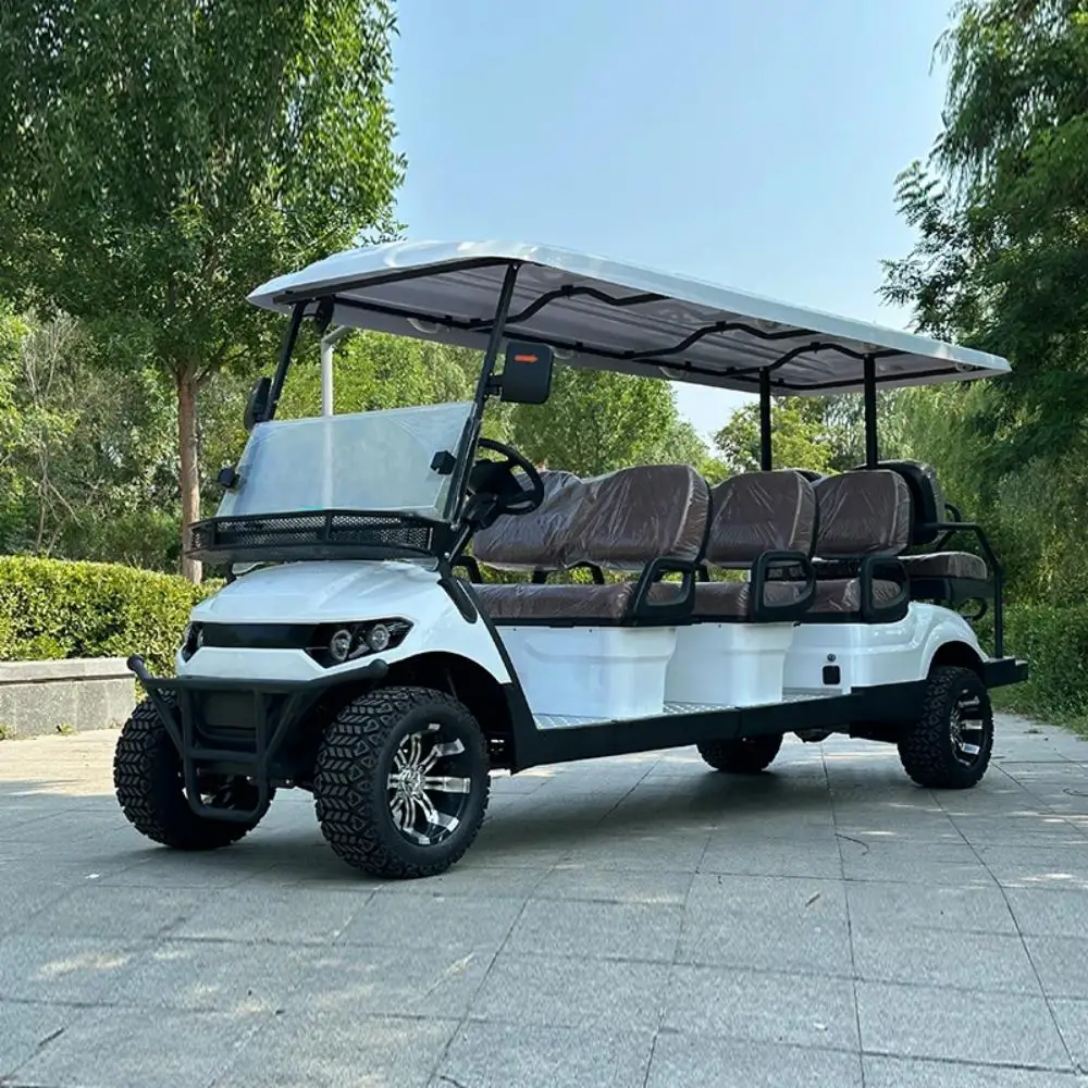6+2 8-Passenger Lifted Off-Road Electric Golf Cart Lithium Battery Electric golf carts that princes love to drive