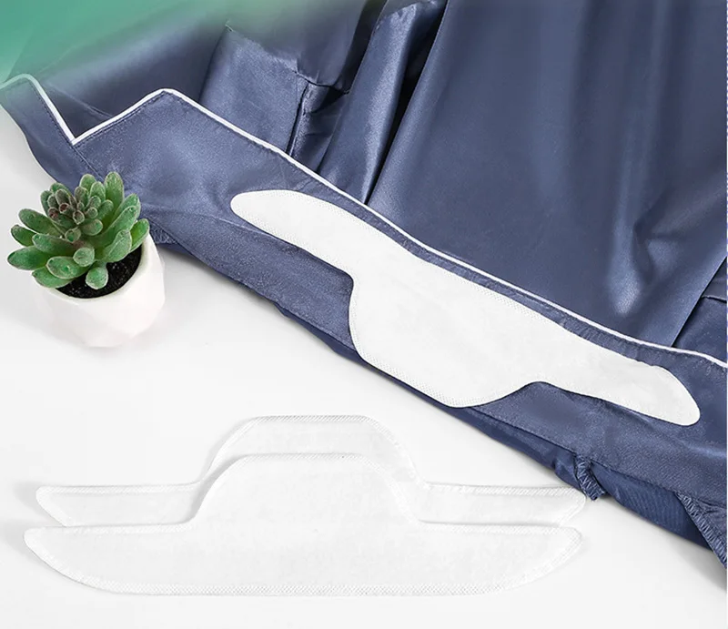 20/50/100 Stück Kragen-Schweißabsorber Einweg-Kragenschutz Hemdkragen-Schweißschutz Unisex Hutkragen-Schweißpad – Detail 1