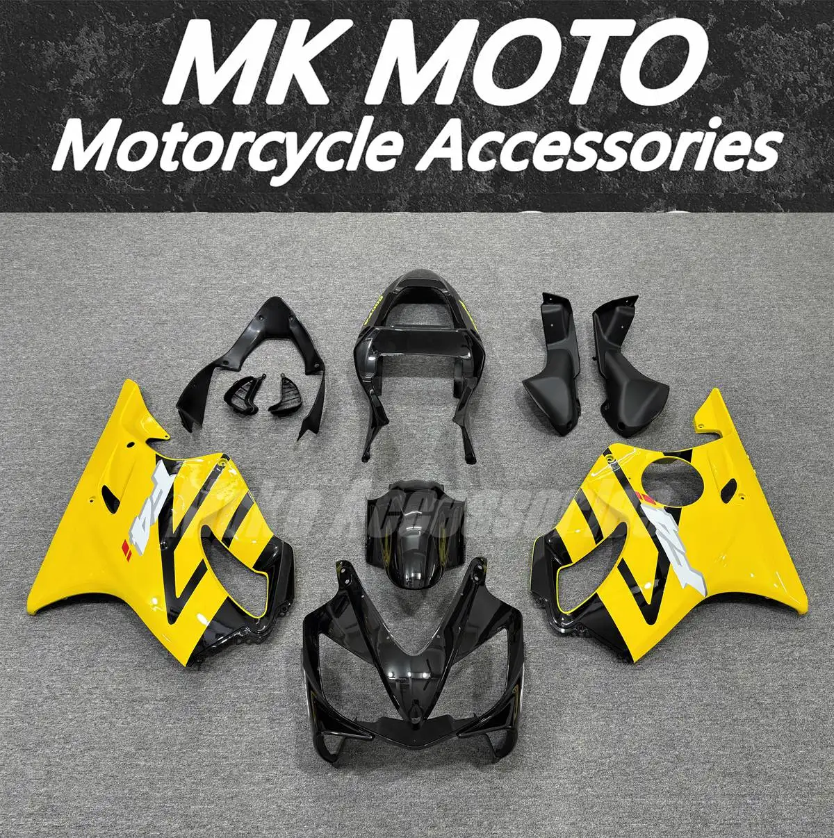 

Moke moto Motorcycle Fairings Kit Fit For F4i Cbr600f 2001 2002 2003 Bodywork Set High Quality ABS Injection yellow Black Red