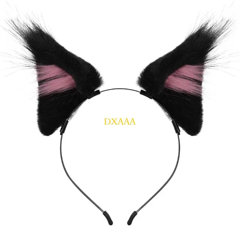 

DXAA Kitten Ears Hairband Furry Headbands With Realistic Design For Creative Photoshoots