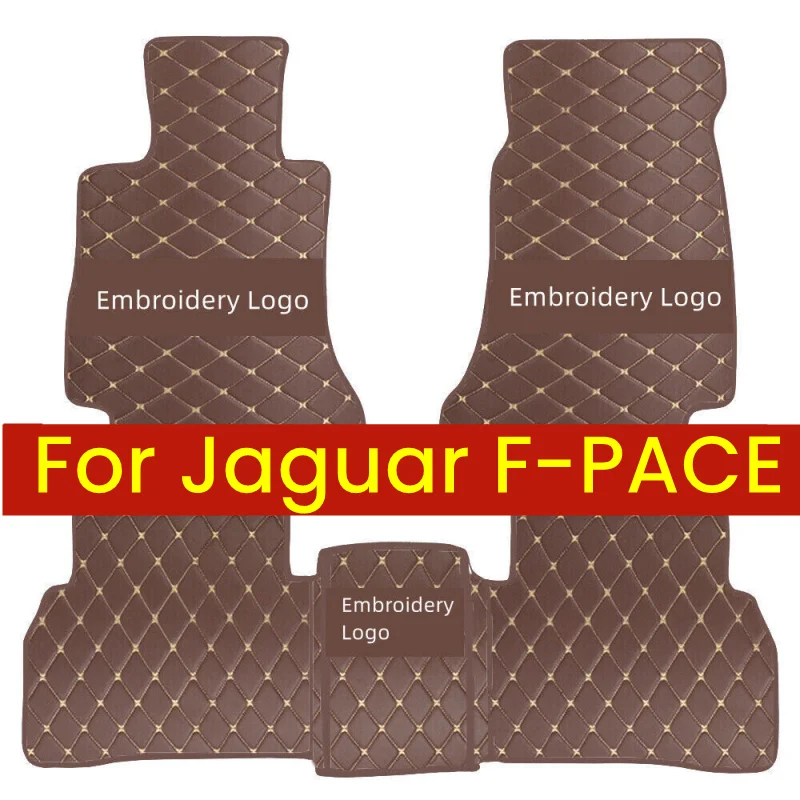 

Автомобильные коврики для Jaguar F-PACE 2016 2017 2018 2019 2020 Custom auto foot Pads, кожаный коврик