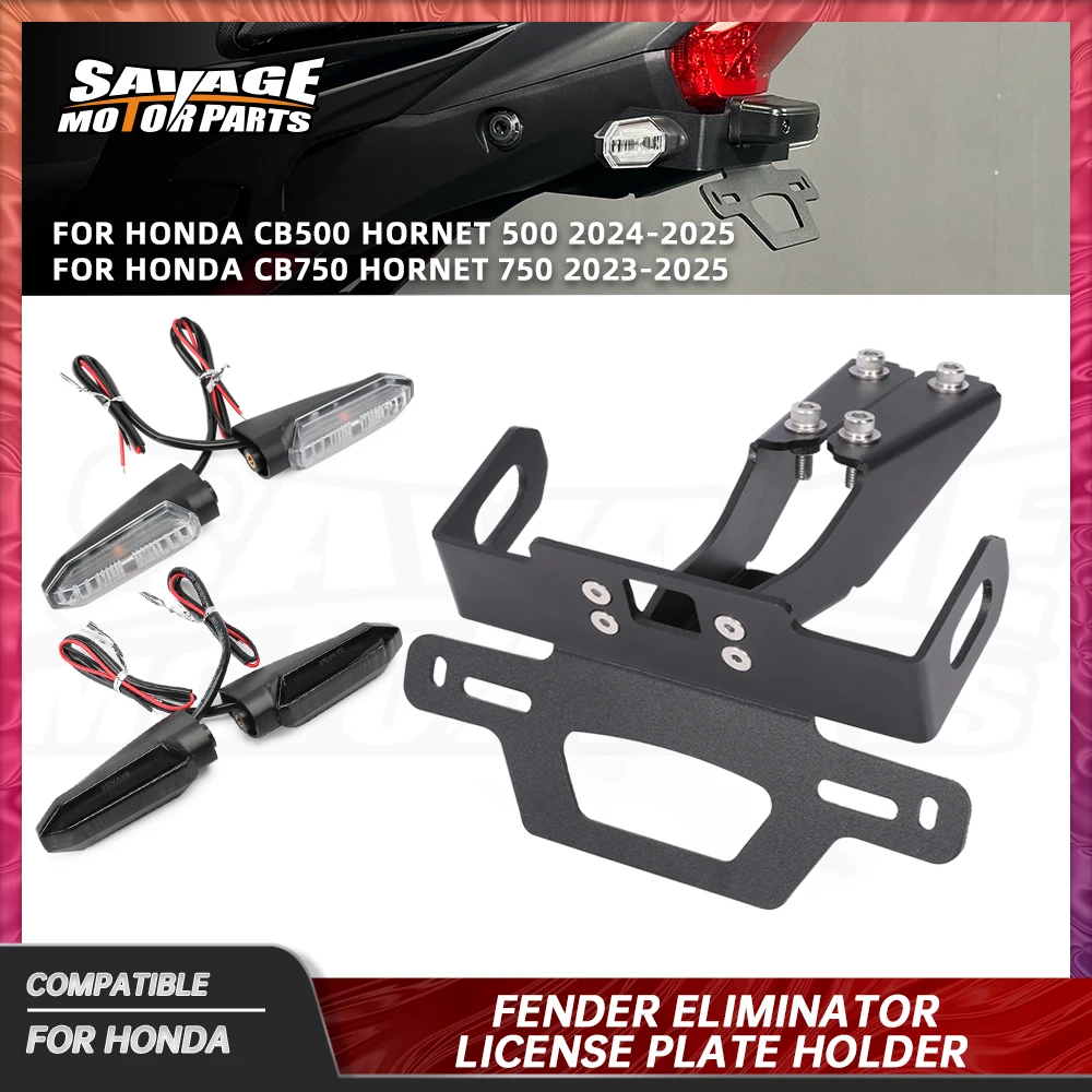 2025 CB500 CB700 License Plate Holder For Honda CB 700 500 Hornet 500 750 2024 Motorcycle LED Light Tail Tidy Fender Eliminator