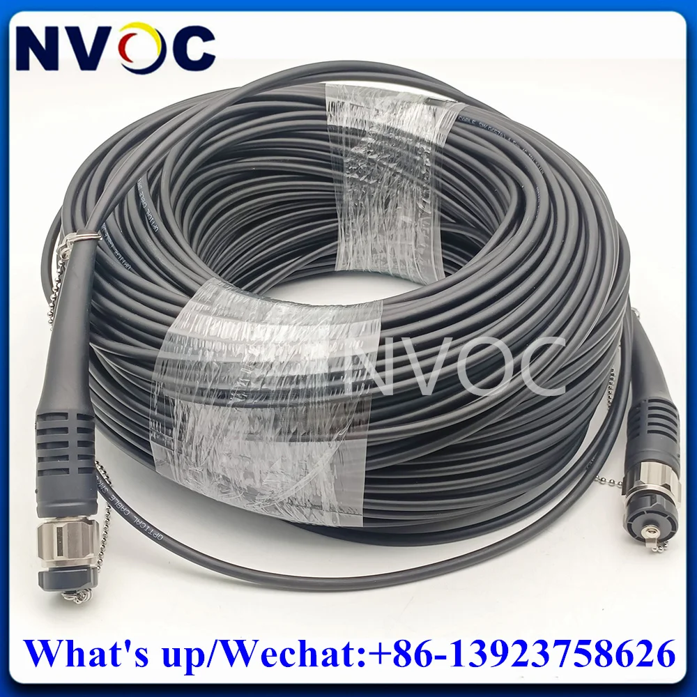 

4Core SM G657A ODC Socket/Plug to ODC Female/Male Outdoor Waterproof ODC Round/Square 50M 100M 150M Fiber Optic Patch Cord Cable