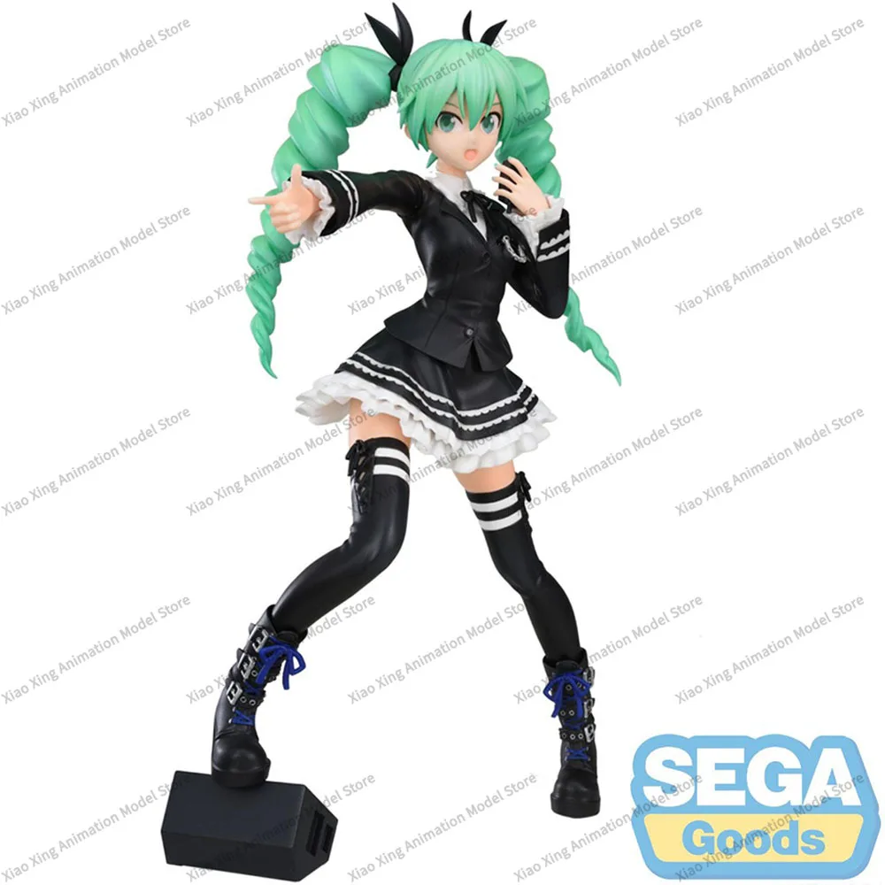 In Stock SEGA SPM Figure Hatsune Miku Dark Angel Project Diva Arcade Future Tone Collectible Anime Model Toys Gifts