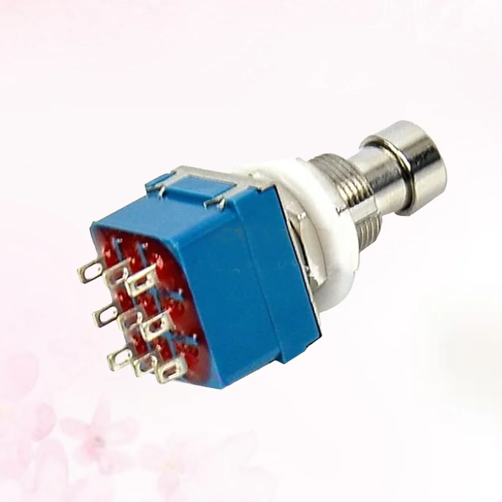 

3PDT Stomp Box Guitar Effects Pedal Metal Footswitch True Bypass Switch for Electric Guitar 2024 Blue Tone