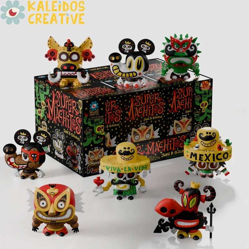 

KALEIDOS CREATIVE Super Machitos Blind Box fashionable trendy toys Mystery Box Collection Toy Ornaments Creative Figure Gift