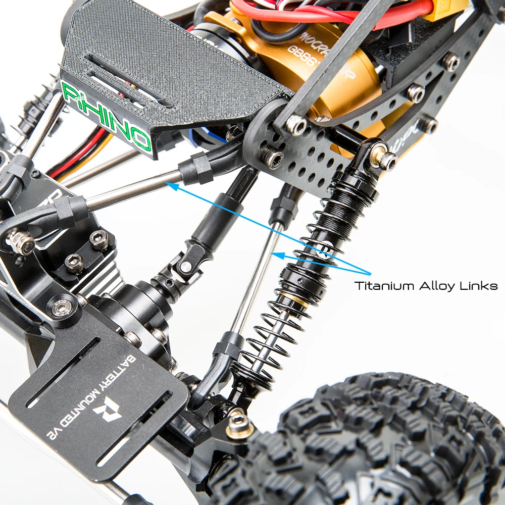 RhinoRC W1 Chassis 317 mm 1/10 Shafty Crawler Rig Rhino Rhino W1 RTR Edition