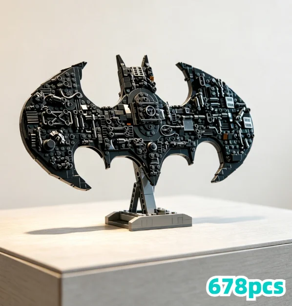 New Arrival  Bat-Signal- Logo Bricks Building Blocks Compatible 678pcs Symbol Model Birthday Gifts for Teenage Toys