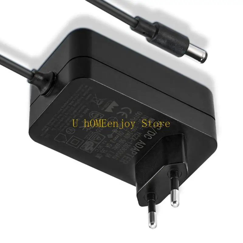 B0KF 12V3A/24V1.5A DC5525/DC5521 Power Adapter Compactly Size Durability Construction for Multiple Electronic Devices EU Plug