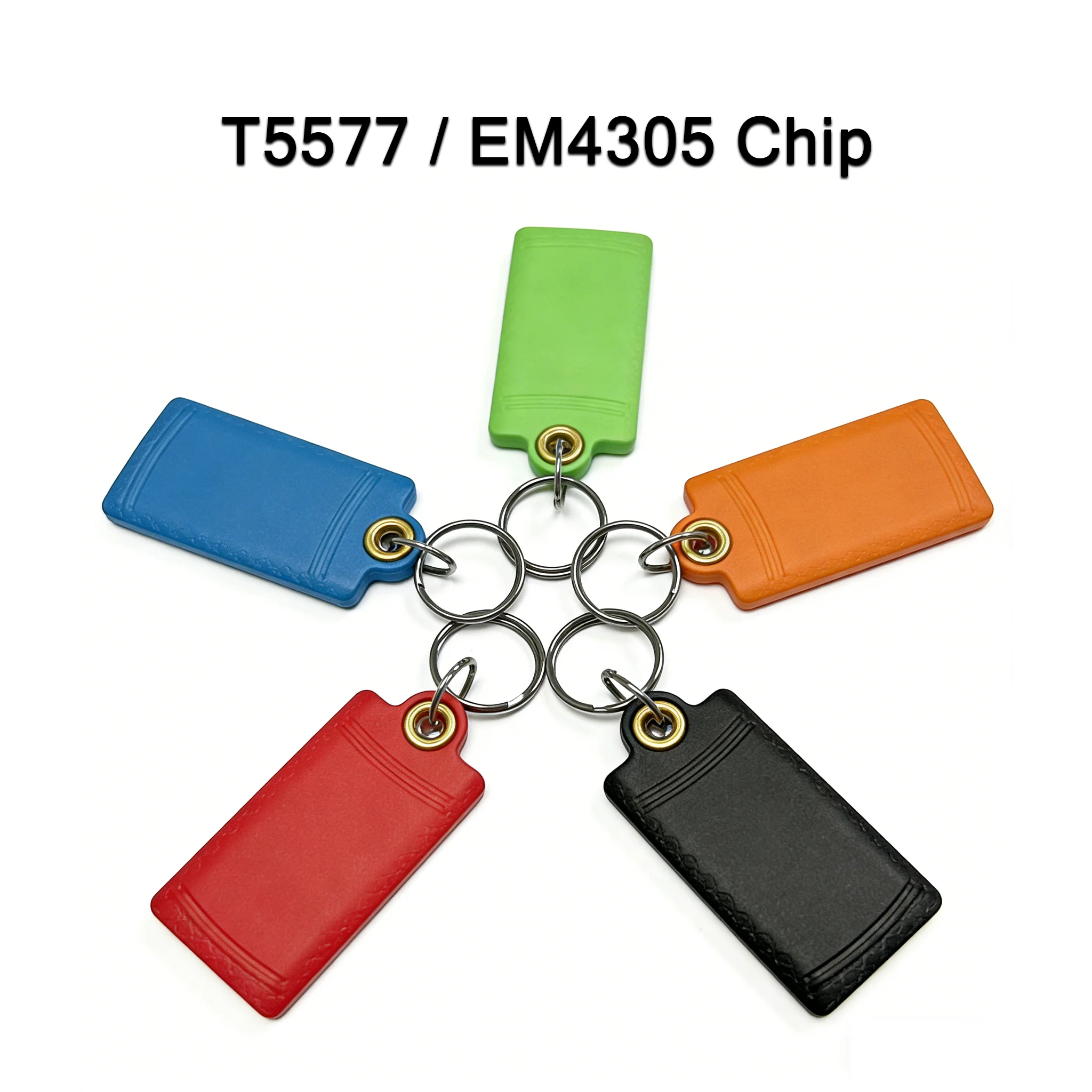 Hilo 125KHz T5577 Rewritable Keyfobs – Duplicate Tag 5200 Proximity Copy Access Card ID Token Ring RFID Cloner Keychain