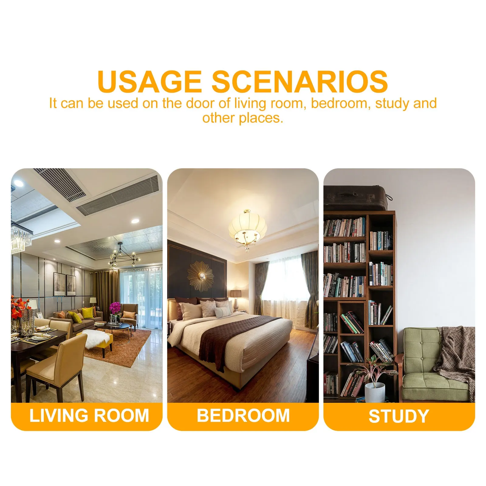 

5Pcs Door Strike Plate Stainless Steel Security Device Easy Installation Latch Deadbolt Combo Door Strike Plate