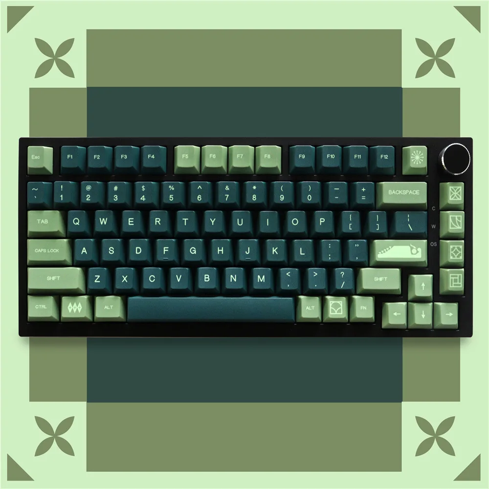 Retro Typewriter Customized Mechanical Keyboard Cap PBT Sublimation 129 Keys Original Height