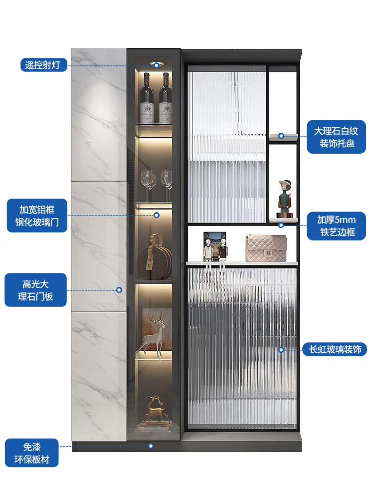 Screen partition cabinet living room entrance porch shelf modern entrance shoe cabinet hall cabinet integration