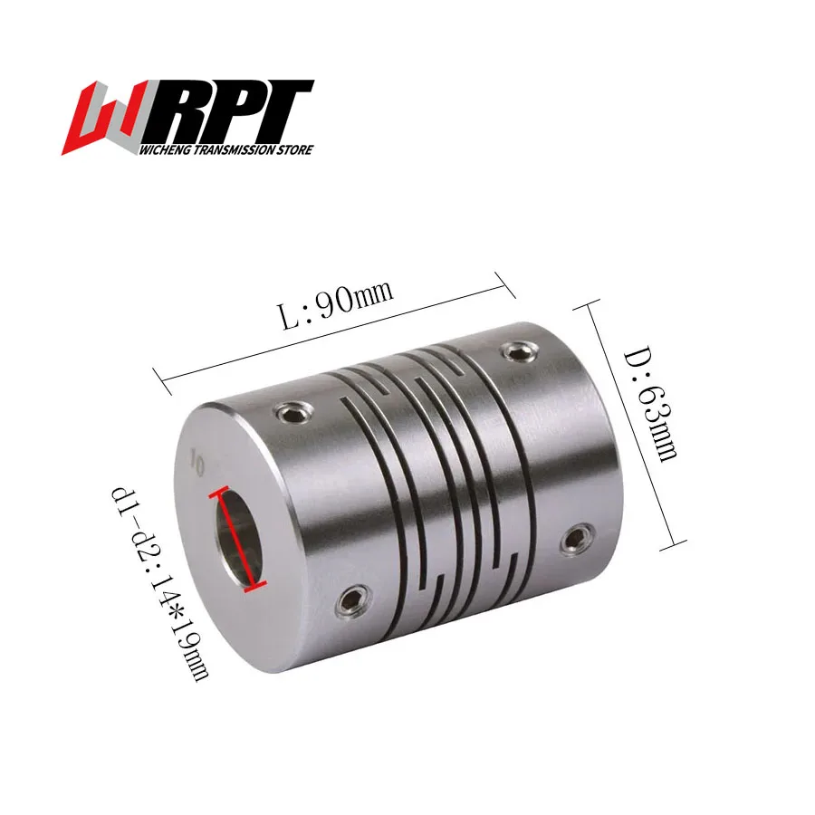 CIG Parallel Line Coupling Top Wire Connection Motor Encoder Coupling Stainless Steel Flexible Coupler CIG-63X90 CNC Parts