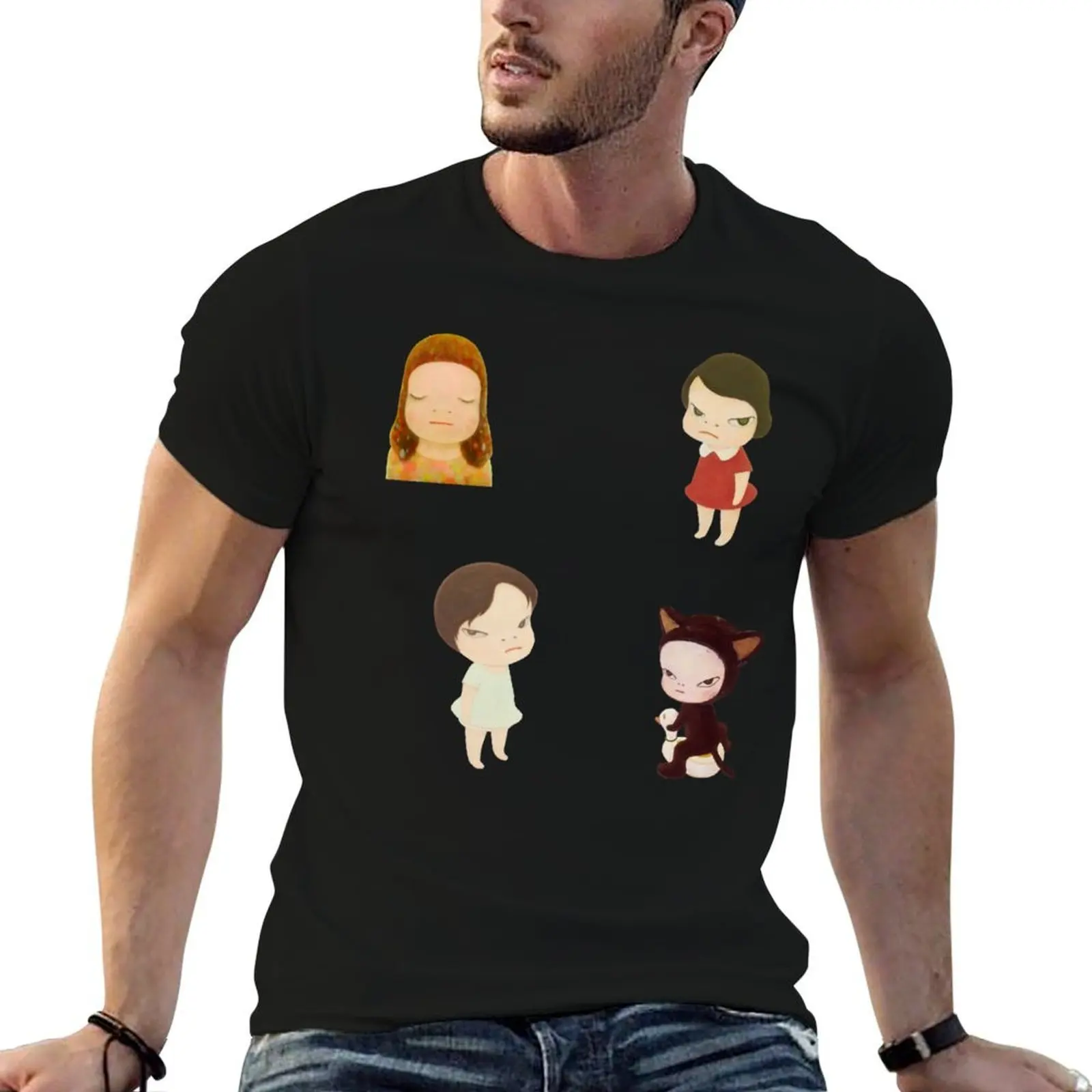 

yoshimoto nara T-Shirt t shirts for man graphic vintage man t shirts for men casual t shirts for man cotton soft T-shirt