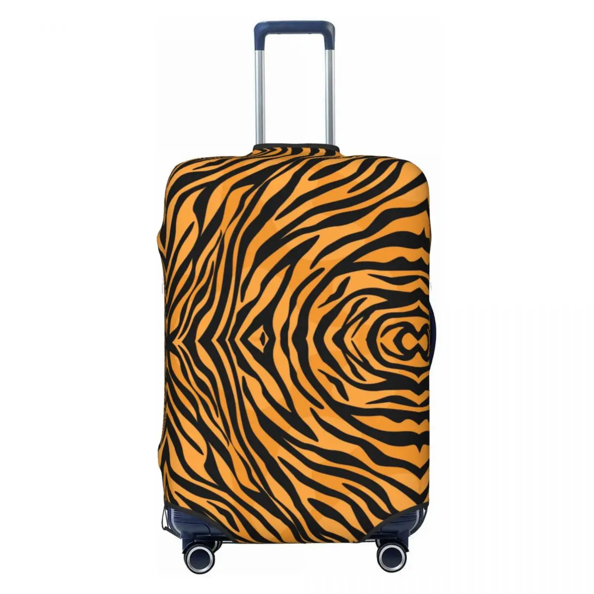 Juste de bagage à motif de peau de tigre personnalisée, housses de protection de valise Bergame, animal drôle, trempé, 18 "-32"