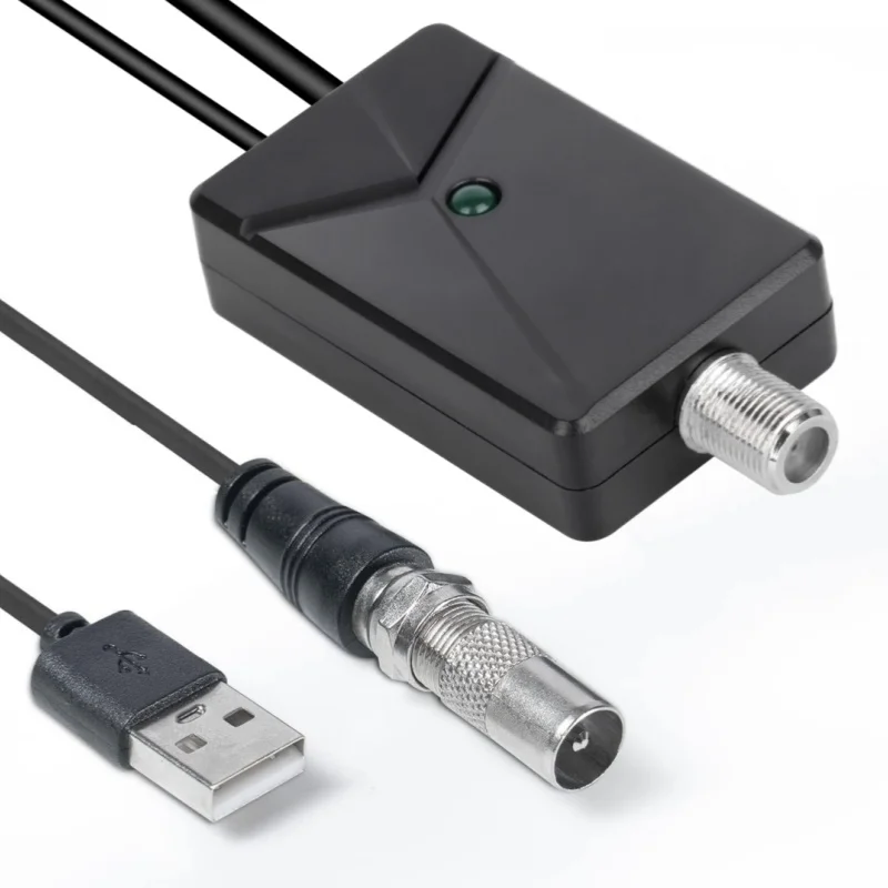 4K HD Digital TV Antenna Amplifier Signal Booster Low Noise High Gain TV Antenna Accessories Enhance TV Signal Stability