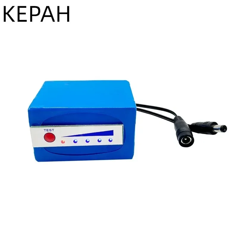 12V professional lithium battery 12.6V 3s2p battery 10500mah indicator used for fish detector underwater fishing camera original