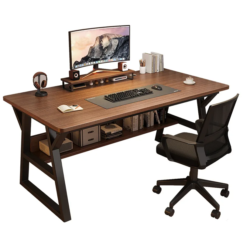 

Компьютерный стол из массива дерева для дома, простой игровой стол и стул для студента, для учебы в спальне