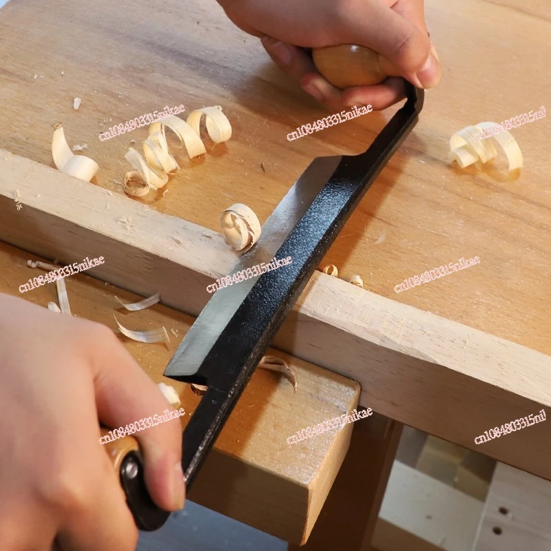 

Woodworking Drawknife | Double-Handle Hand Scraper Planer, DIY Bark Shaving Tool