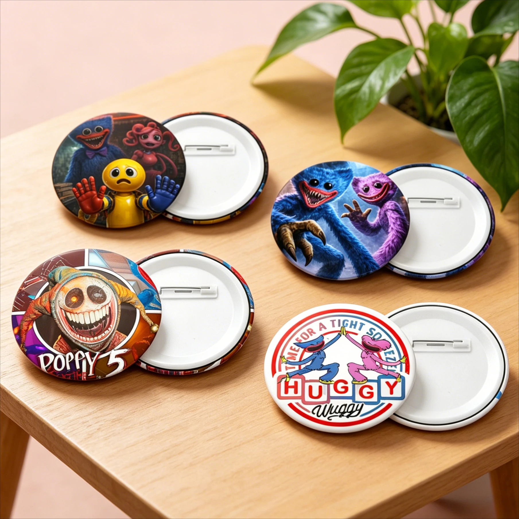 Nouvelles Broches Anime Game Poppys Playtime Huggy Wuggy pour Sacs d'Enfants, Badges de Vêtements Garçons Filles, Décoration, Jouets Classiques pour Enfants, Cadeau